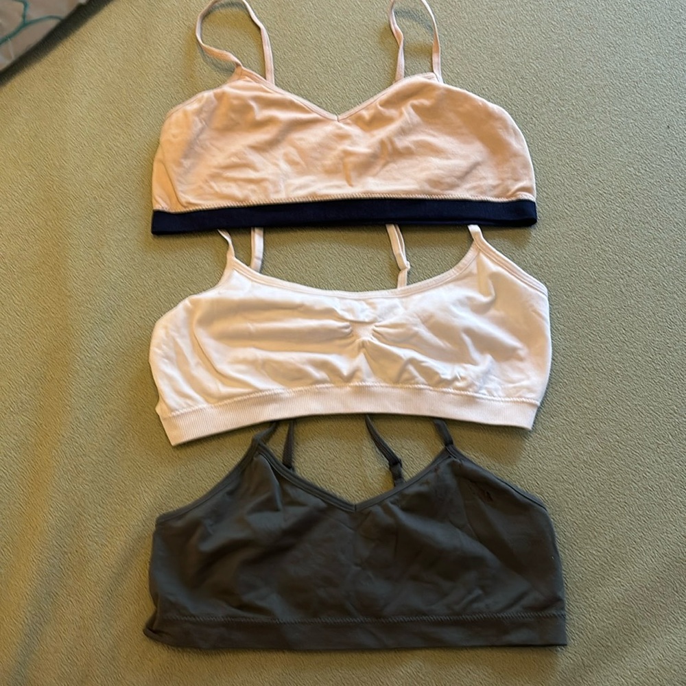 Set of 3 girls bras